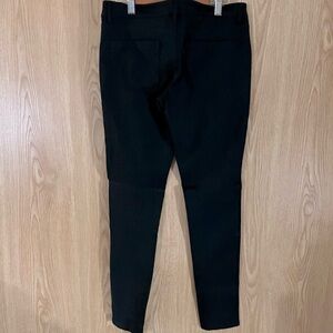 Classic Black Career Stretch Knit Straight Leg Pants